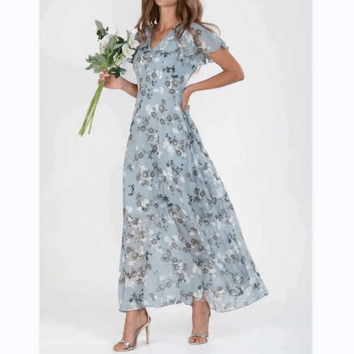 Women's Maxi Dress | Elegant Floral Look for Weddings and More