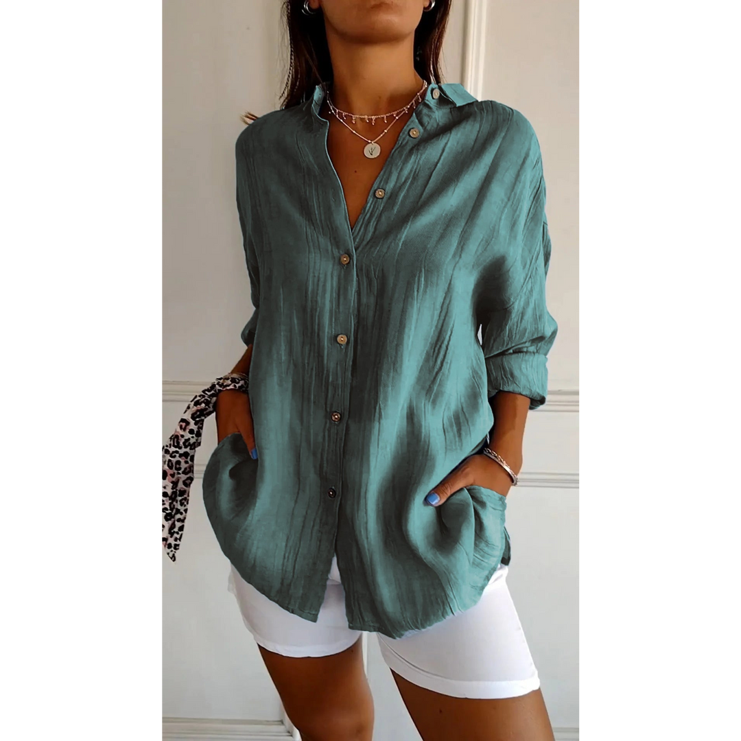 Women’s Button-Down Shirt | Summer Comfort and Style