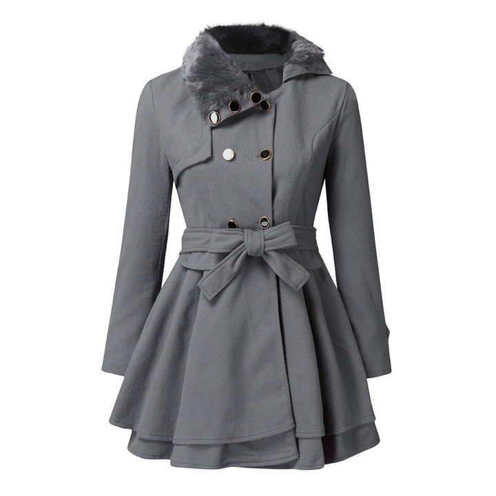 Women’s Blend Coat | Faux Fur Collar | Elegant Fit
