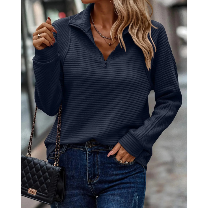 Women’s Half-Zip Sweatshirt | Relaxed Fit | Structured Style