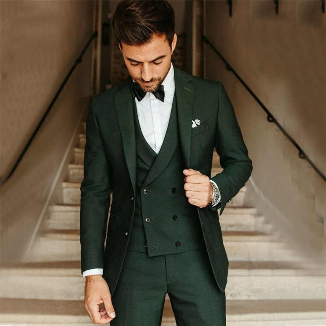 Men's 3-Piece Formal Suit Set | Blazer, Vest and Trousers