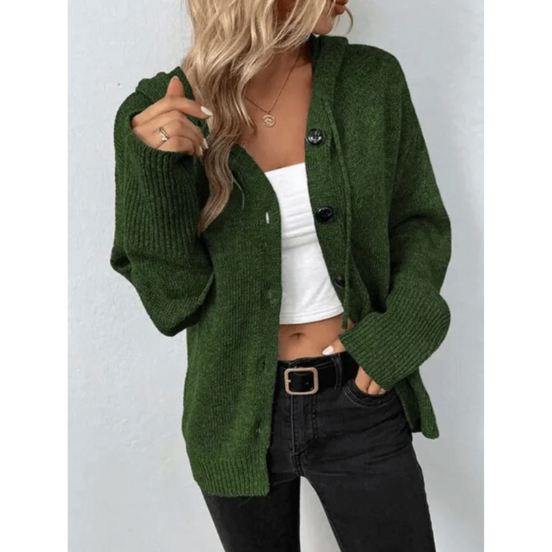 Knitted Cardigan for Women | Classic Buttoned Design