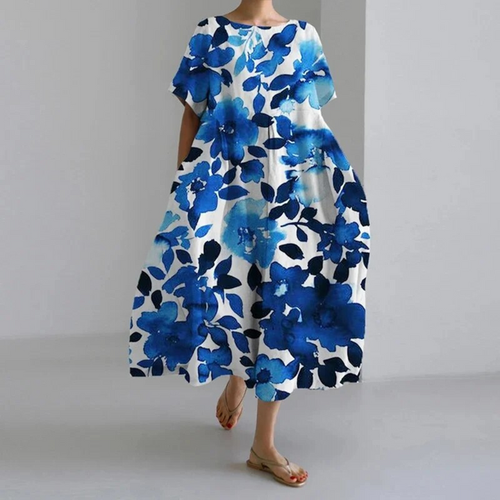 Women’s Printed Maxi Dress | Flowing Fit and Fresh Design