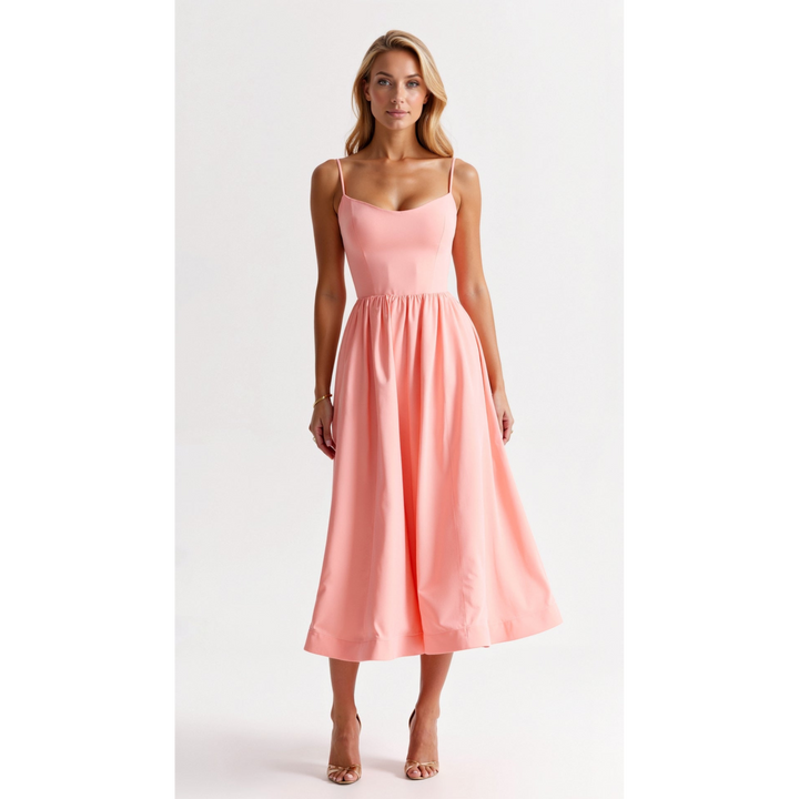 Flowing Midi Dress for Women | Light, Elegant, Versatile