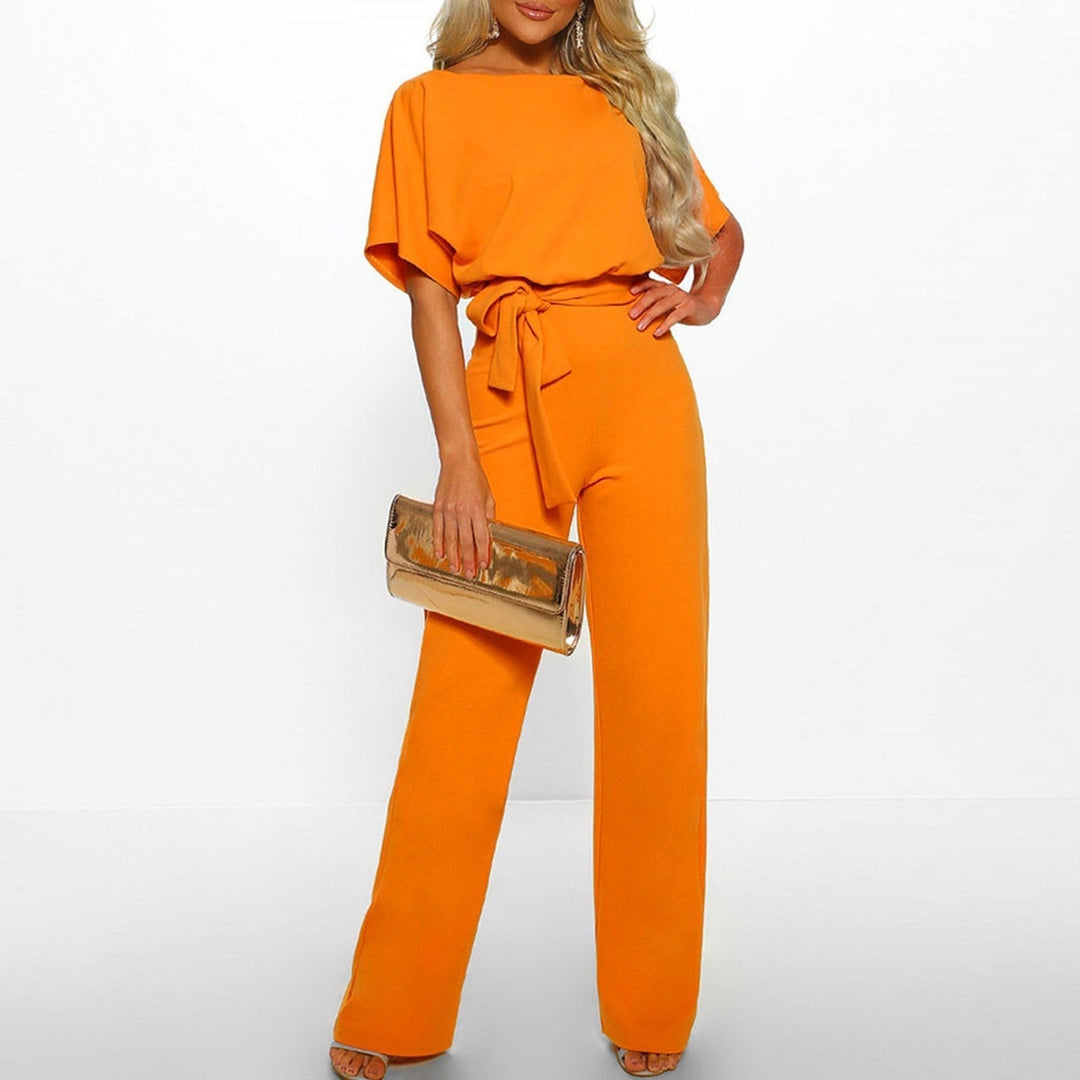 Maisie | Women's Jumpsuit Short Sleeve Belted Casual