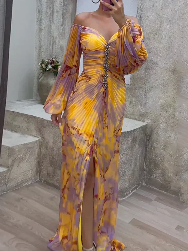 Women's Lace V-Neck Wedding Maxi Dress