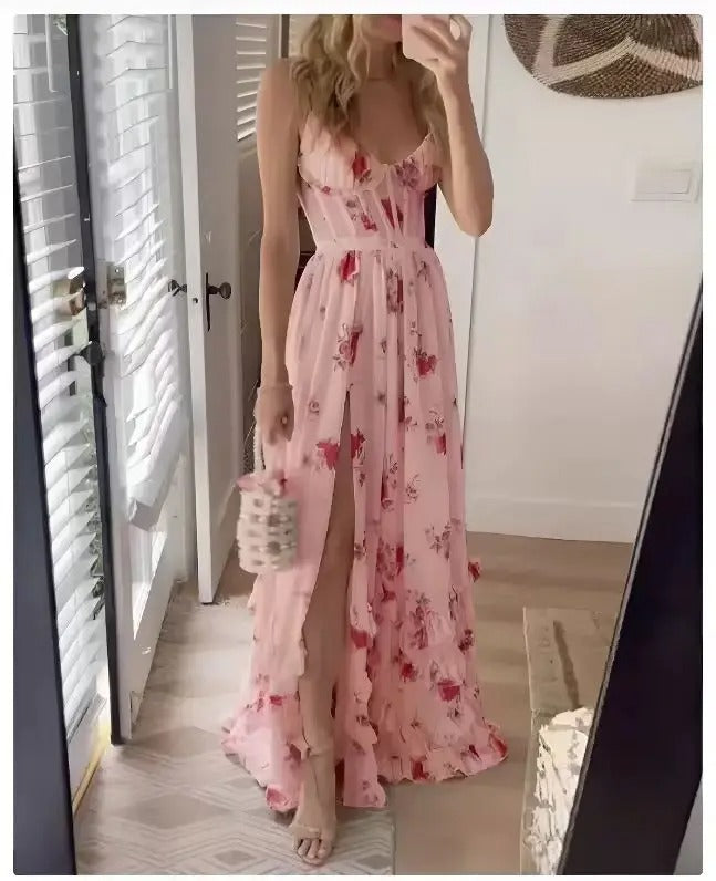 Women's Floral Wedding Maxi Dress