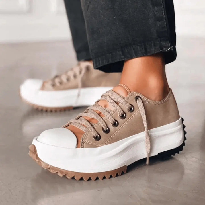 Platform Canvas Style Sneakers for Women