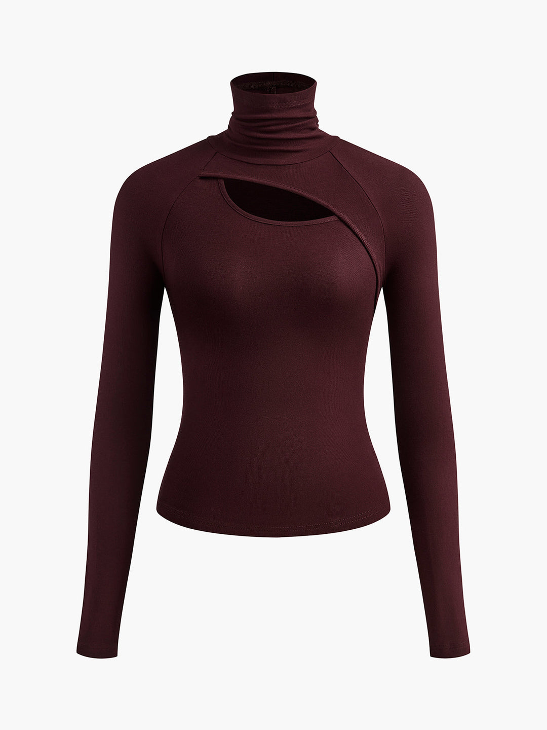 Women's Cutout Turtleneck Top