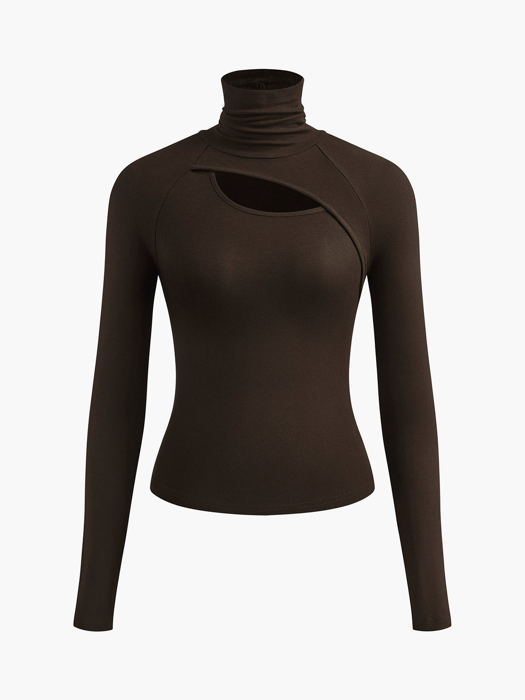 Women's Cutout Turtleneck Top