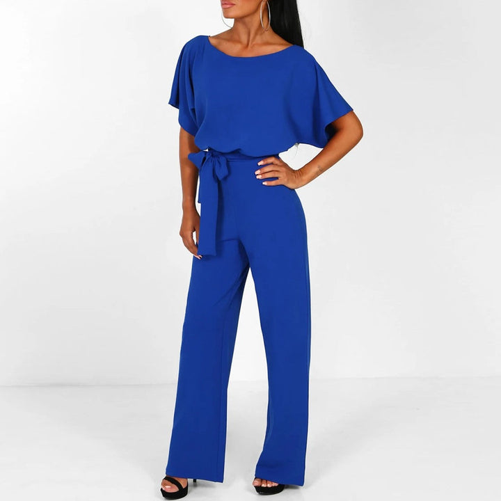 Maisie | Women's Jumpsuit Short Sleeve Belted Casual