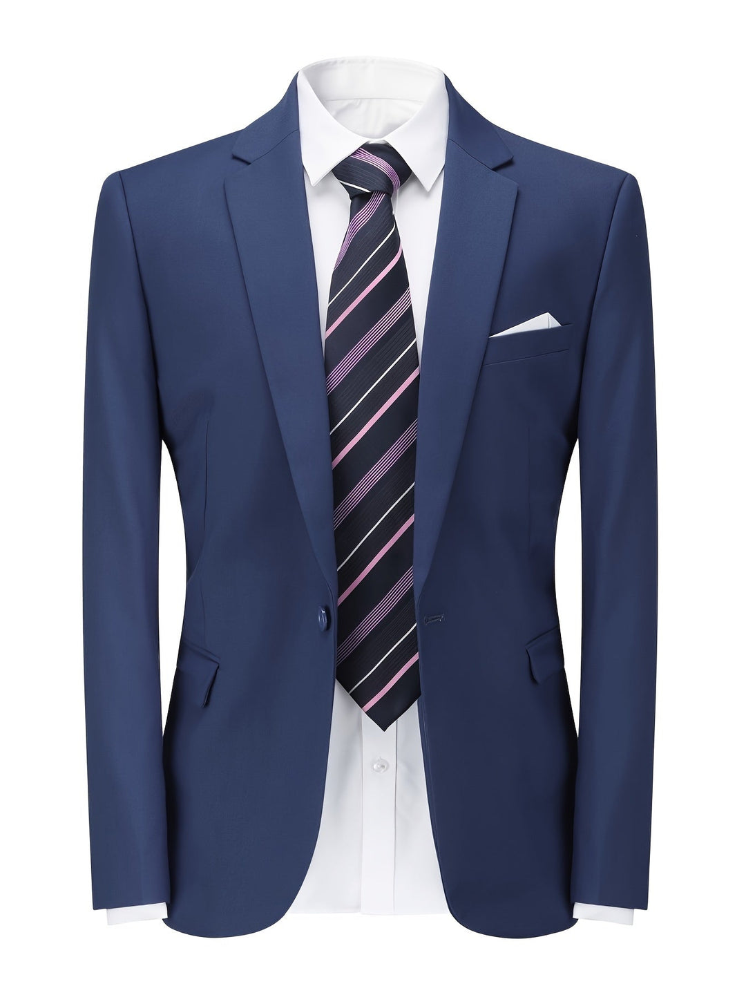 Classic Business Blazer with Structured Silhouette for Men
