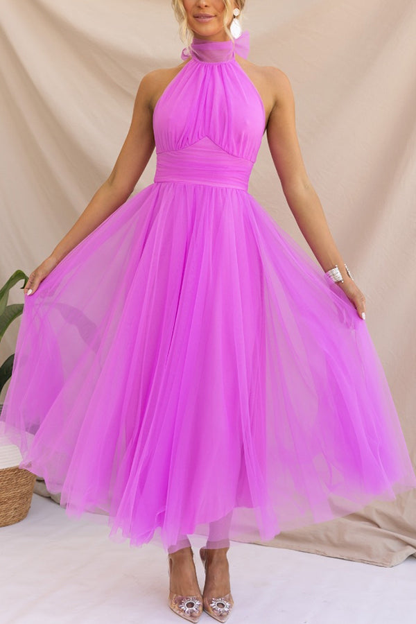 Women's Tulle Wedding Maxi Dress