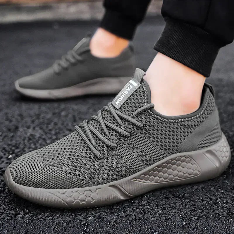Lightweight Running Style Sneakers with Clean Design for Men