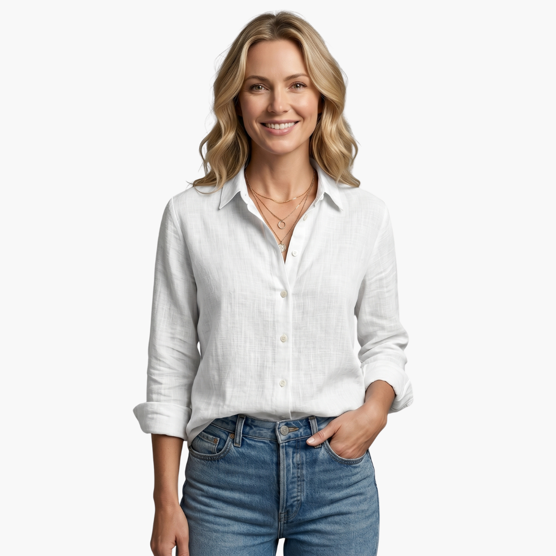 Women's Long Sleeve Button Down Shirt