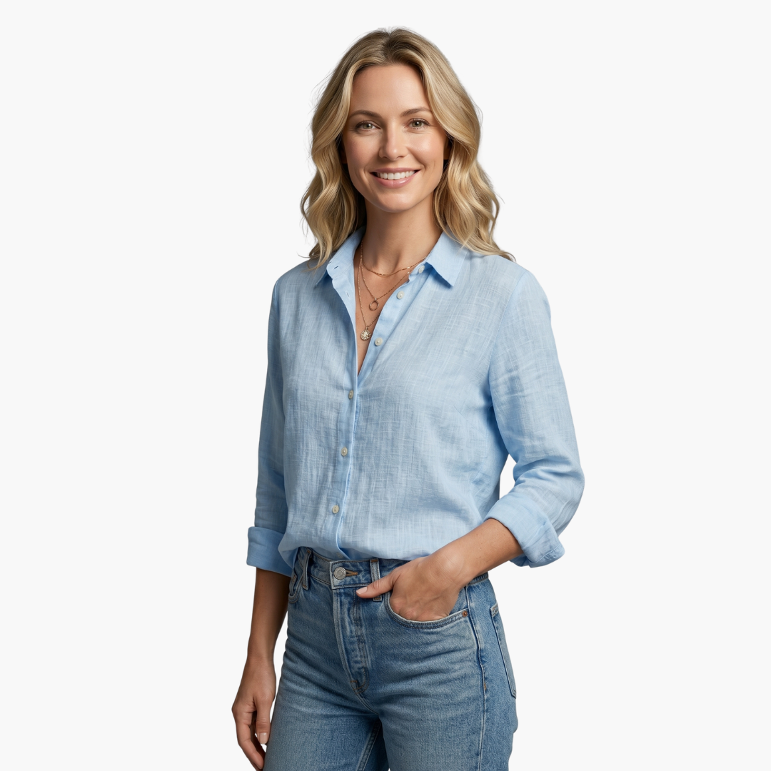 Women's Long Sleeve Button Down Shirt