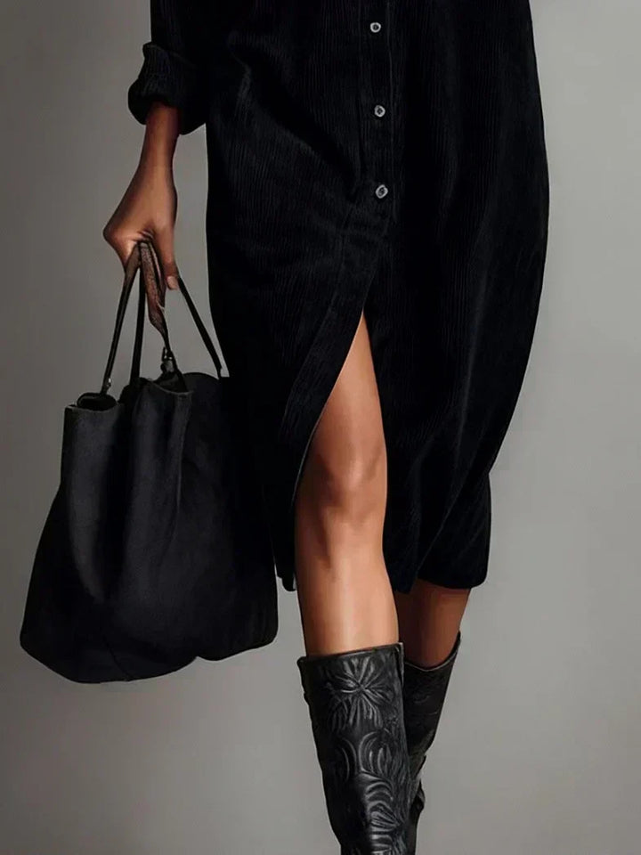 Women's Flared Hem Midi Dress