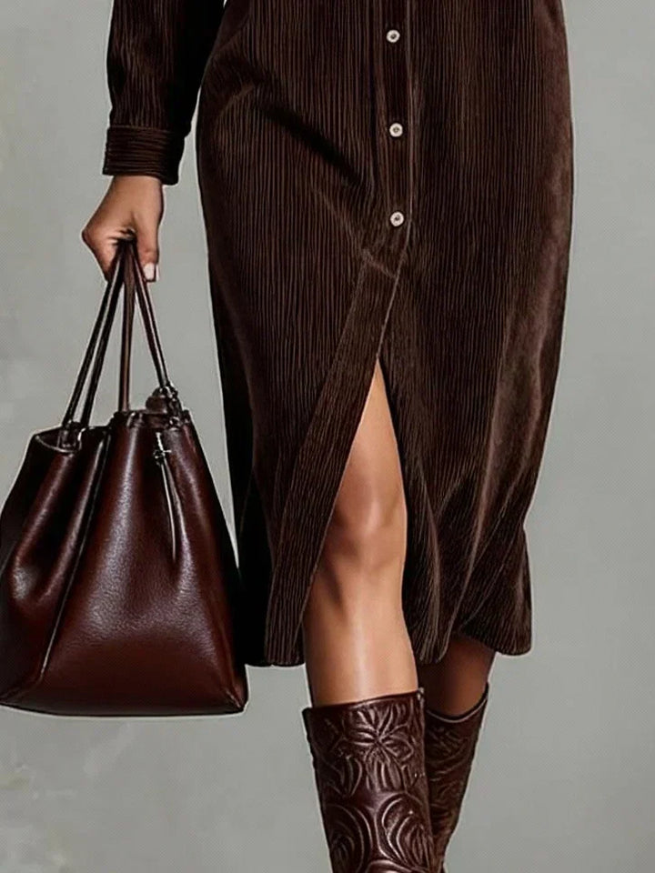 Women's Flared Hem Midi Dress