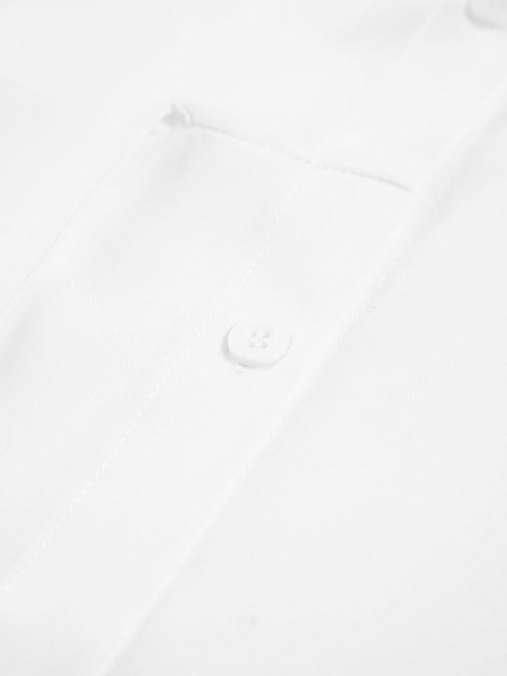 Women's Tie Waist Button Down Shirt