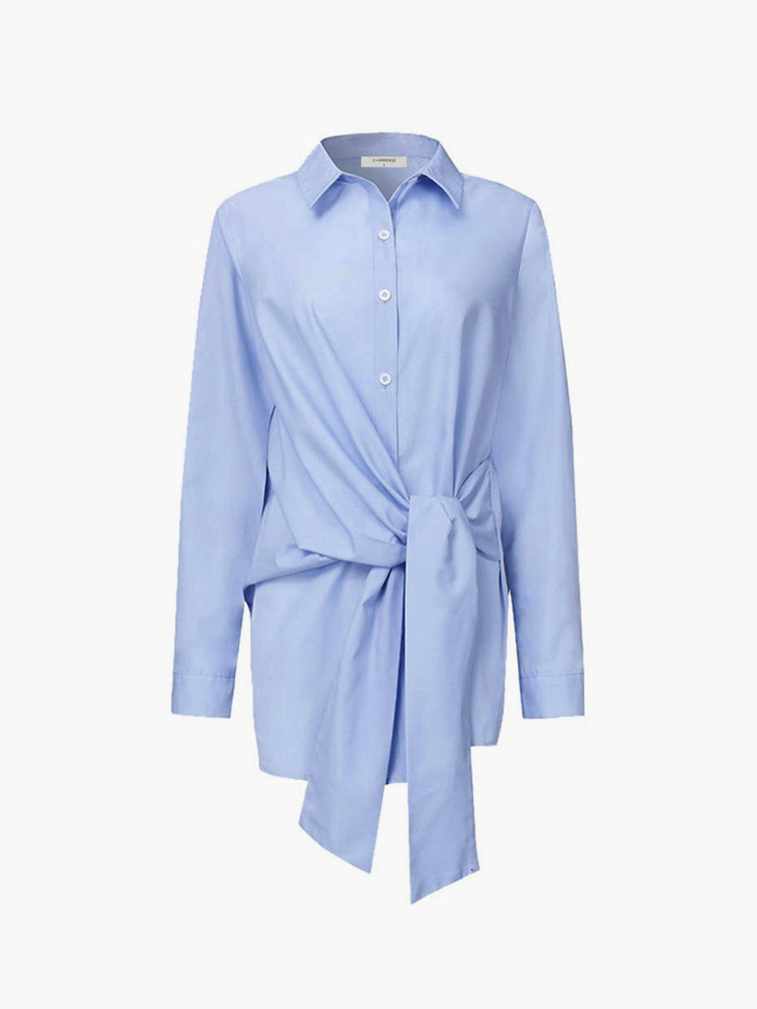 Women's Tie Waist Button Down Shirt