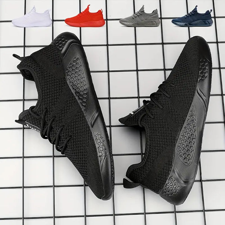 Lightweight Running Style Sneakers with Clean Design for Men