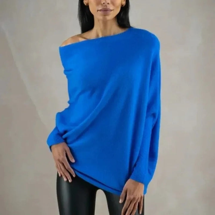 Women's Off Shoulder Long Sleeve Sweater