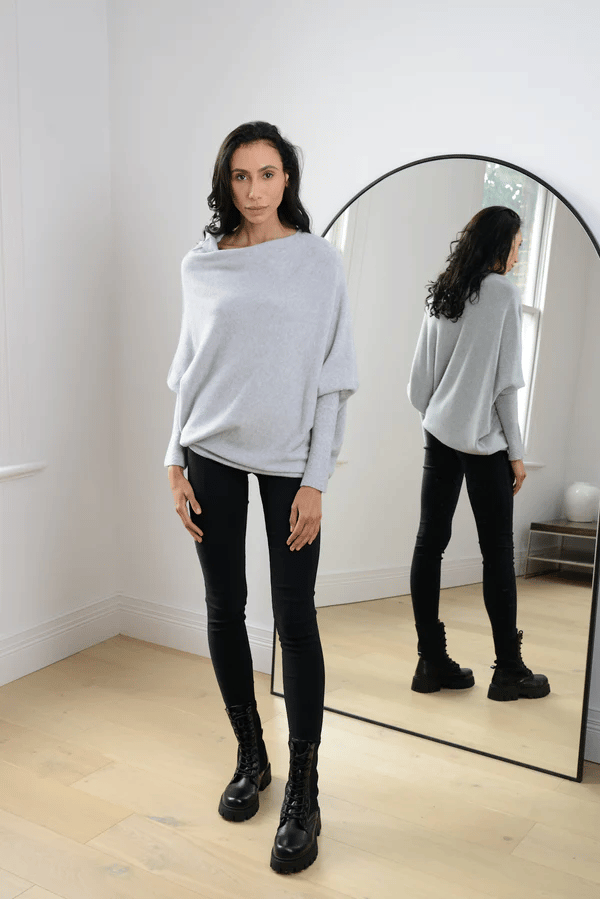 Women's Off Shoulder Long Sleeve Sweater