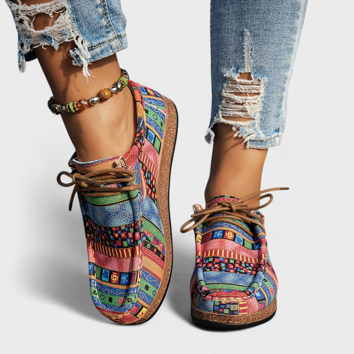 Eleanor | Women's Wide Fit Walking Sneakers Slip On