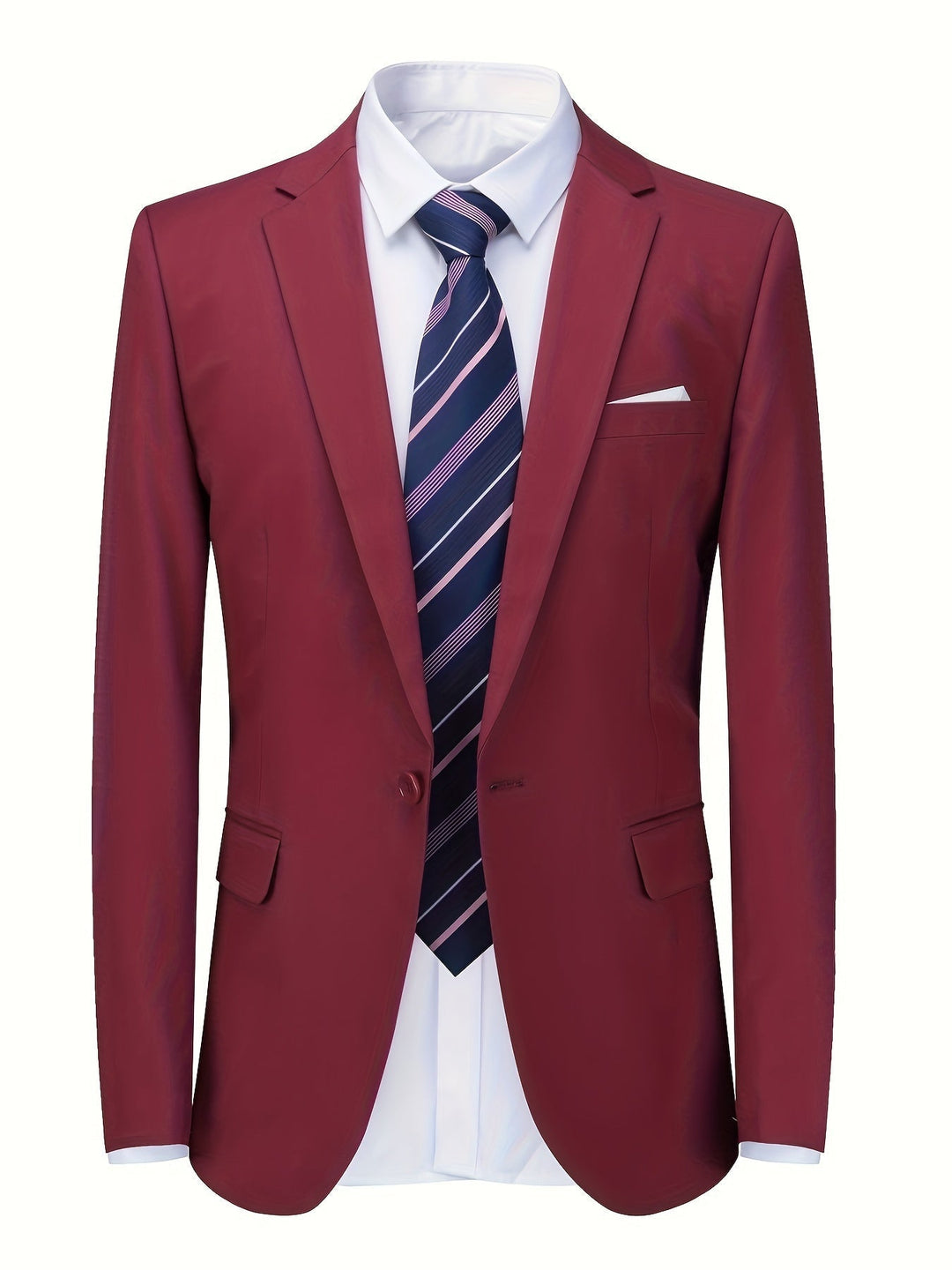 Classic Business Blazer with Structured Silhouette for Men