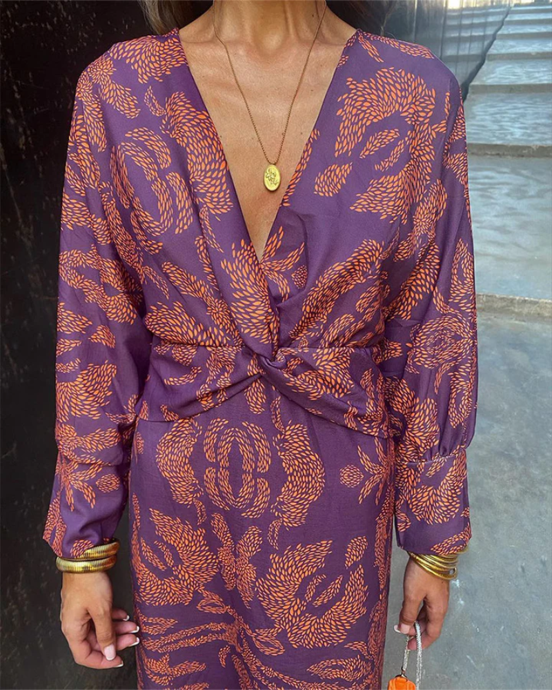 Women's Long Sleeve Occasion Maxi Dress