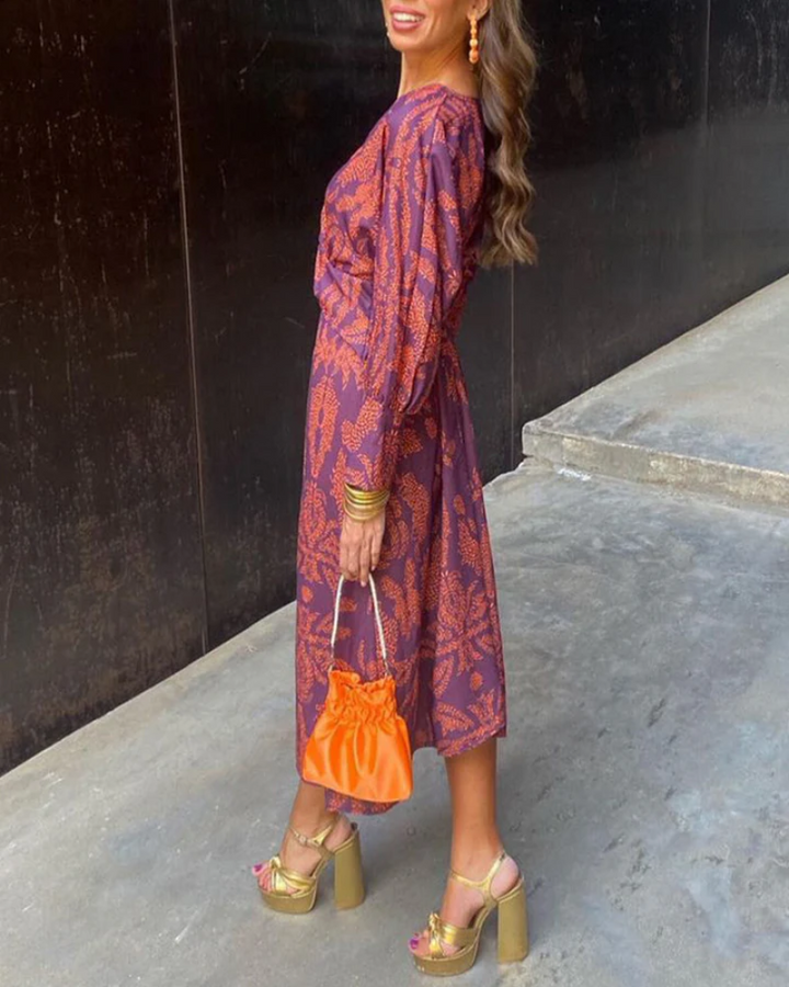Women's Long Sleeve Occasion Maxi Dress
