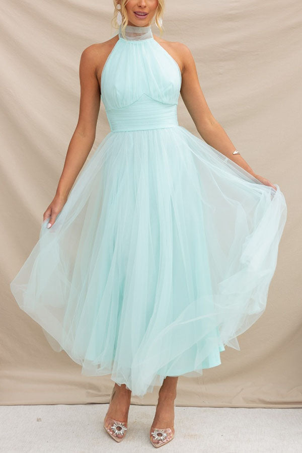 Women's Tulle Wedding Maxi Dress