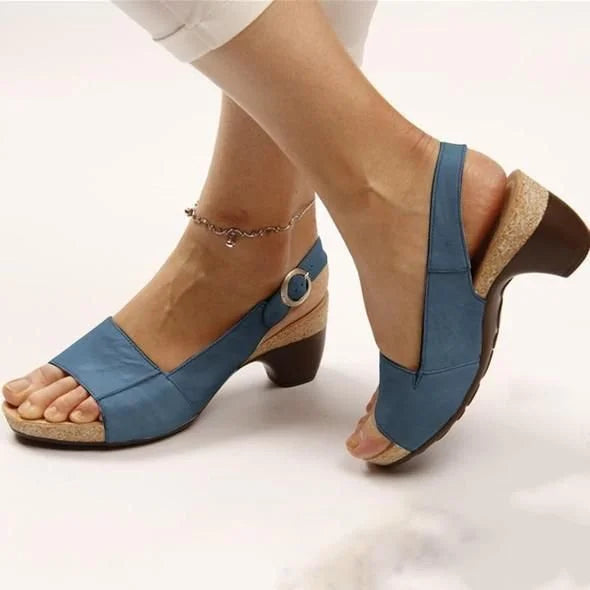 Georgia | Women's Wedge Sandals Arch Support Adjustable Strap