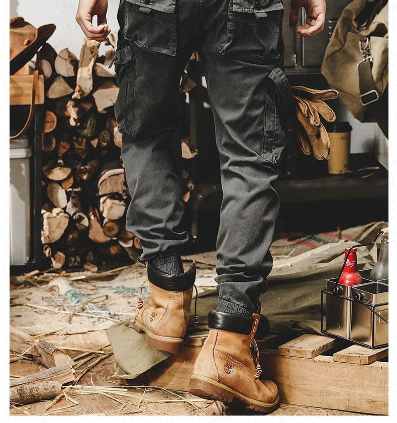 Cargo Trousers with Pocket Options and Clean Cut for Men