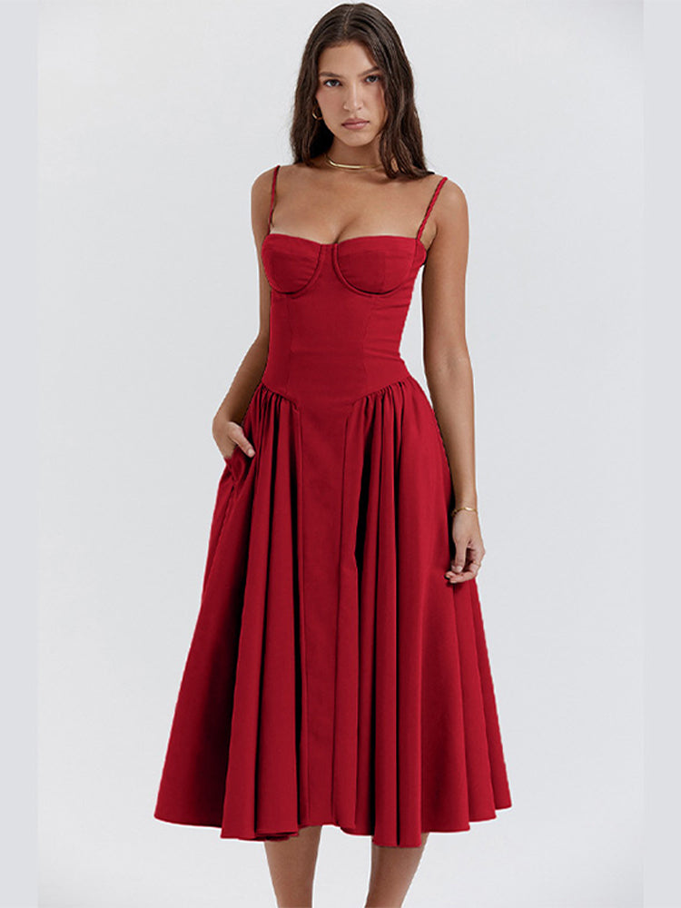 Variant image for Women's Summer Sundress | Waist Shaper Design-29