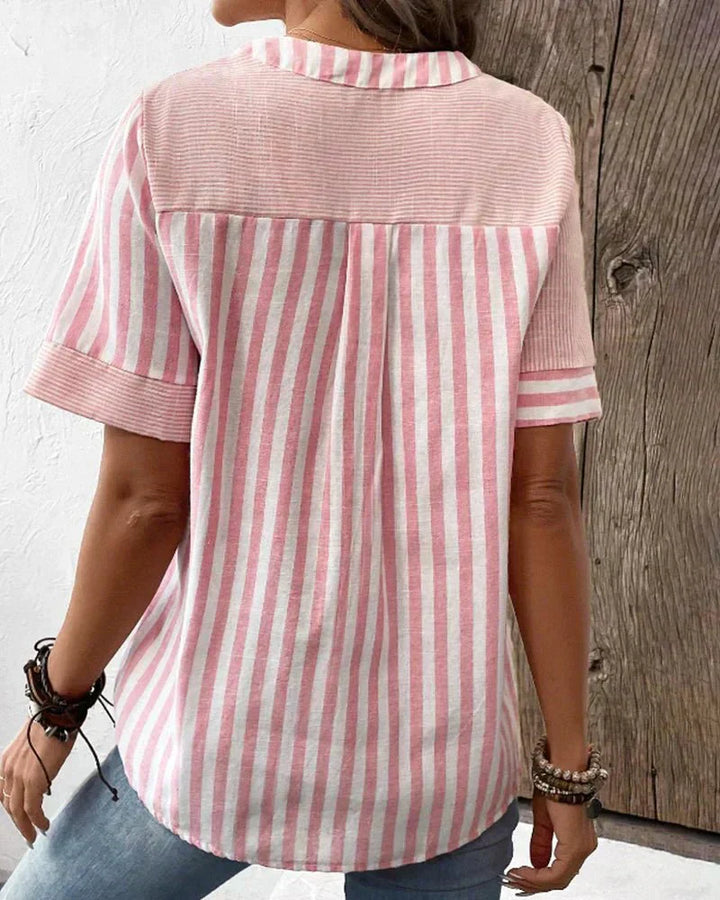 Women's Striped Soft Blouse