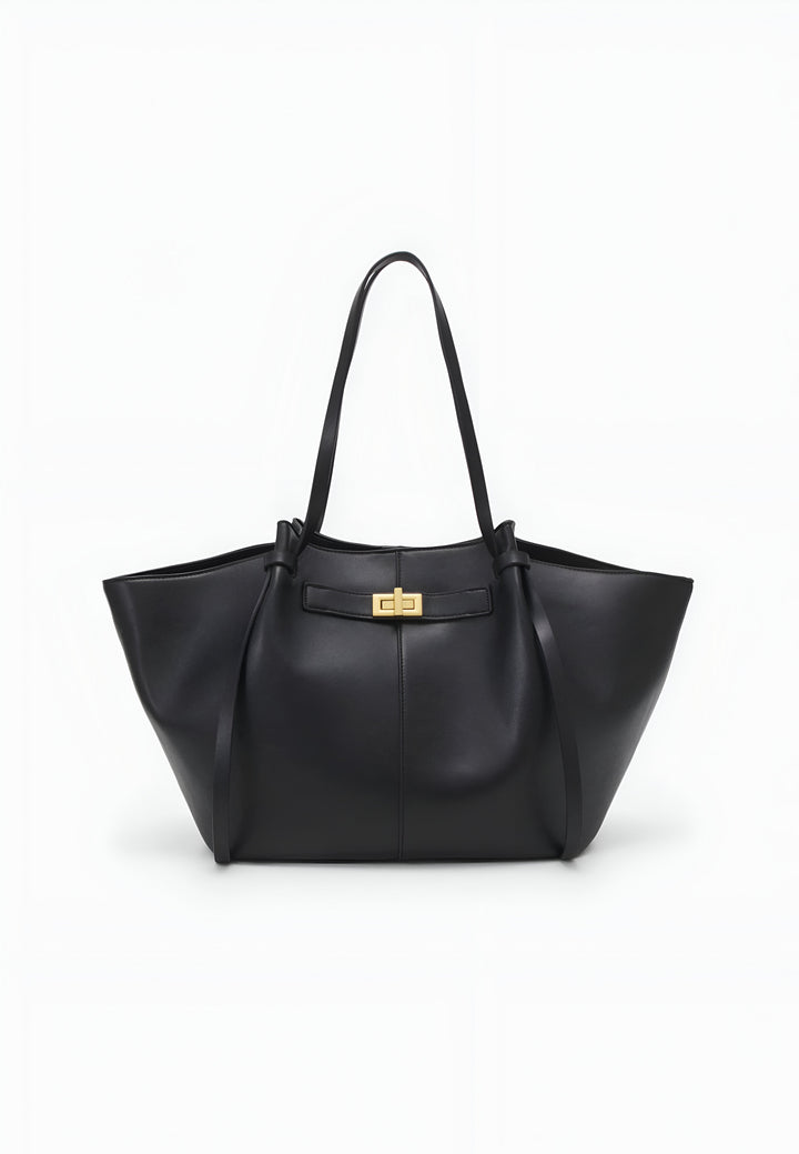 Large Tote Bag With Laptop Compartment And Structured Shape For Everyday Use