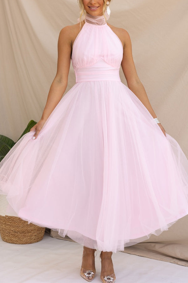 Women's Tulle Wedding Maxi Dress