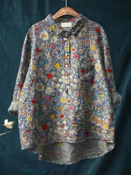 Women's Blooming Floral Everyday Blouse