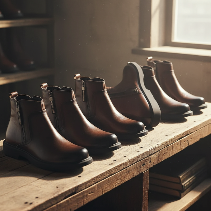 Boots Side Zip Ankle Style for Men
