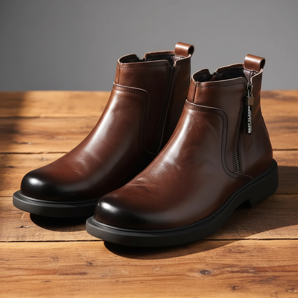 Boots Side Zip Ankle Style for Men