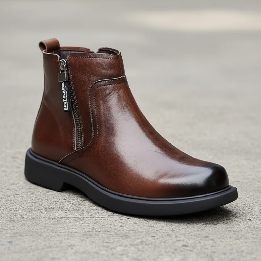 Boots Side Zip Ankle Style for Men