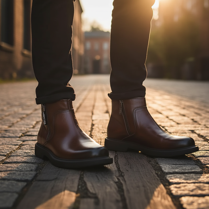 Boots Side Zip Ankle Style for Men