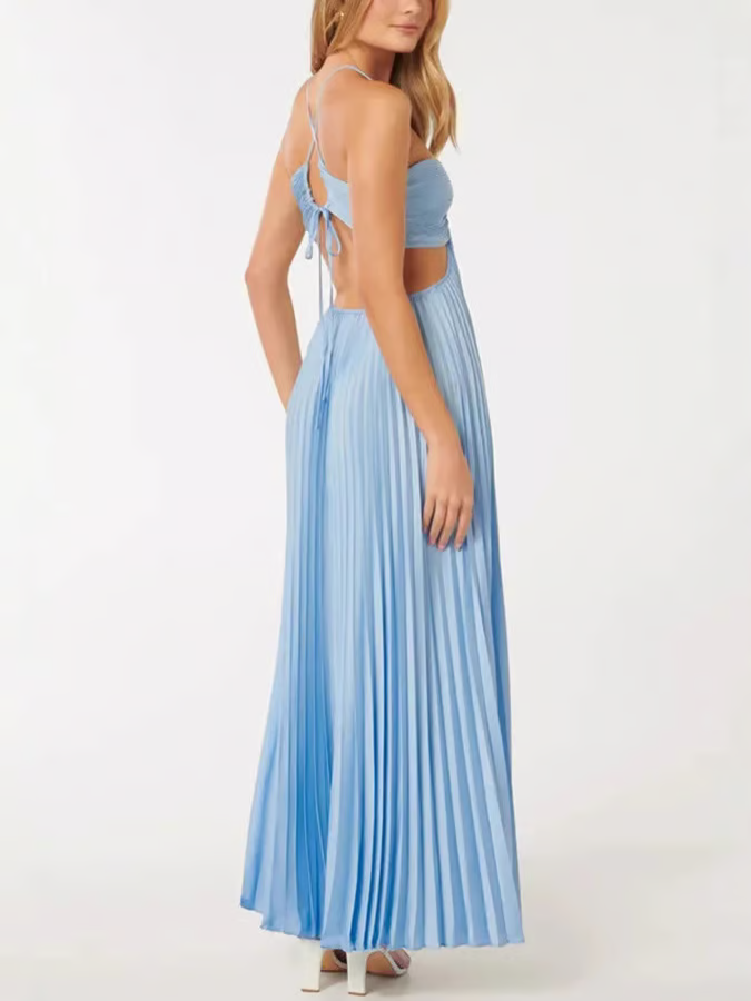 Women's Halter Wedding Maxi Dress