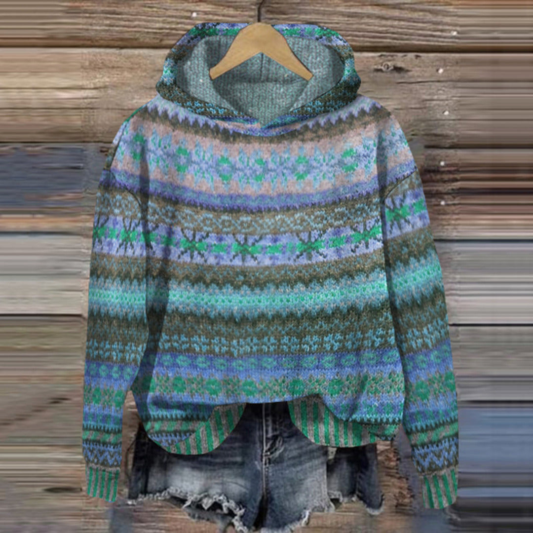 Samantha | Ladies Norwegian hooded sweater | winter 2