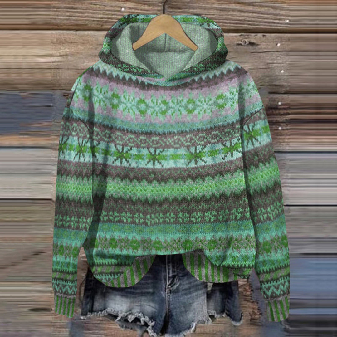 Samantha | Ladies Norwegian hooded sweater | winter 3
