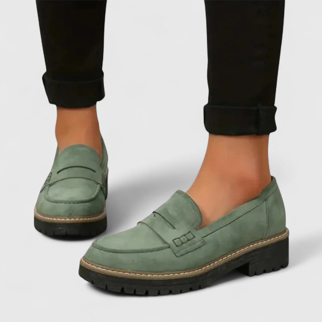 Millie | Women's Platform Loafers Slip On Casual Shoes