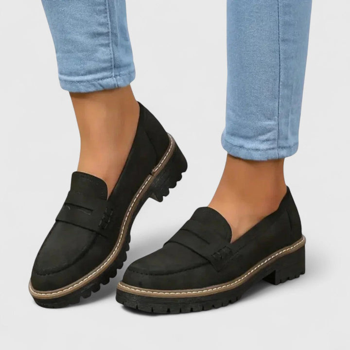 Millie | Women's Platform Loafers Slip On Casual Shoes