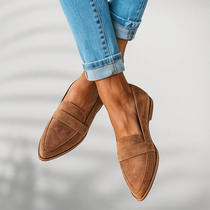 Women's Leather Loafers Slip On