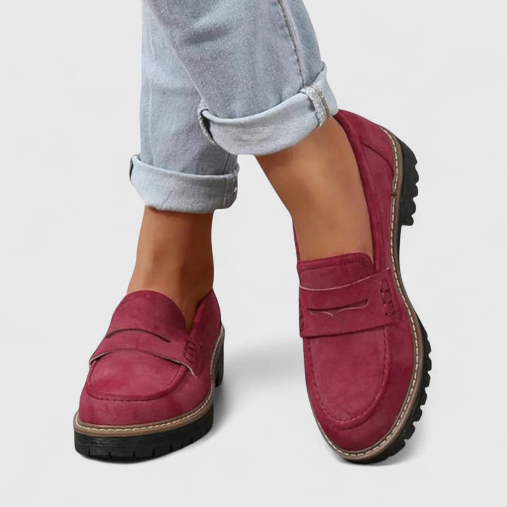 Millie | Women's Platform Loafers Slip On Casual Shoes